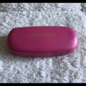 Juicy Couture Hard Clamshell Eyeglass or Sunglass Case in Hot Pink